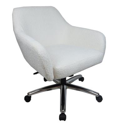 China Adjustable Classic White Large Size Fabric Leisure Office Chair (Height) for sale