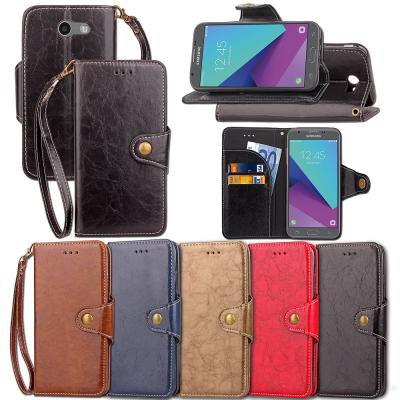 China Hot Sales TPU+PU For Samsung J3 J5 J7 Megnetic S9 Plus 2017 Leather Flip Cover For Samsung Galaxy S8 A5 A7 A8 2018 Wallet Case for sale