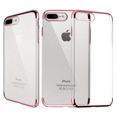 China phone back cover case for iphone X tpu phone case 3in1 airbag cell phone electroplating back cover for iphone 78 plus for sale