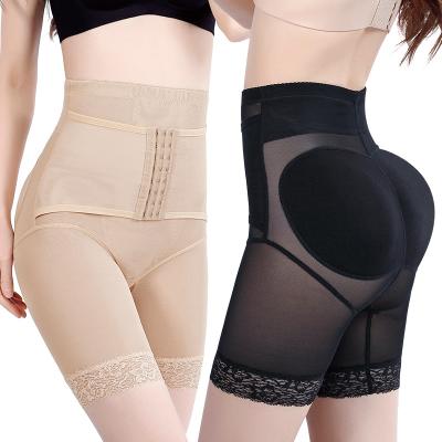 China Breathable Woman Body Shapewear Butt Lifter Hip Padded Postpartum Shaper Tummy Control Short Corset Panty Top for sale