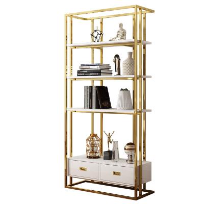 China 2020 Hot Sale High Quality Home Office Customized Luxury Stainless Steel Shelf Hotel Customized Shelf for sale