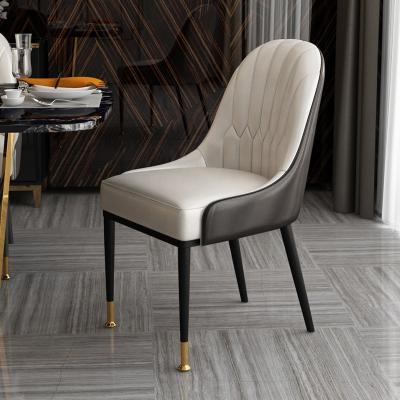 China Wholesale and retail high quality luxury dining white dining chair hotel restaurant apartment furniture modern light chair for sale