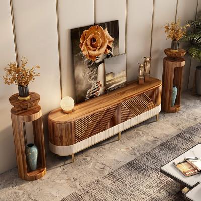 China American Modern And Simple Modern Living Room Series Solid Wood TV Cabinet Stylish High-end TV Stand for sale