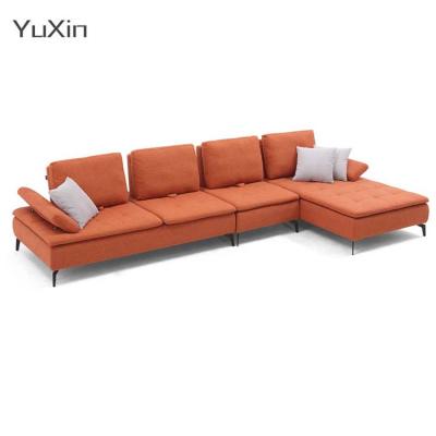 China Living Furniture 3 Seaters Sofa Set L Shaped (from Others Sale) 2021 Color Adjustable Warm Simple Blue Bedroom Fabric Style for sale