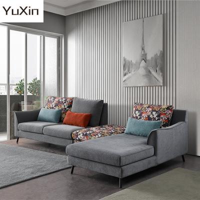 China L Shaped Corner Sofa Set Furniture Sofas Sectionals Living Room Sofas Fabric (Other) Sectional Couch Wholesale Adjustable for sale