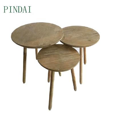 China Nordic Style Stand Side Table Living Room Coffee Solid Wood Wooden End Table for sale