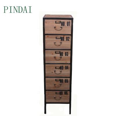 China European Antique Art Craft 6 Drawer Solid Wood Solid Wood Wooden Receiving Cabinet For Home Living Room for sale