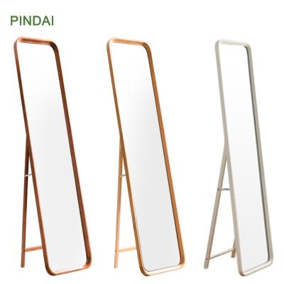 China Multifunctional Design Rectangle Minimalism Integral Wooden Mirror for sale