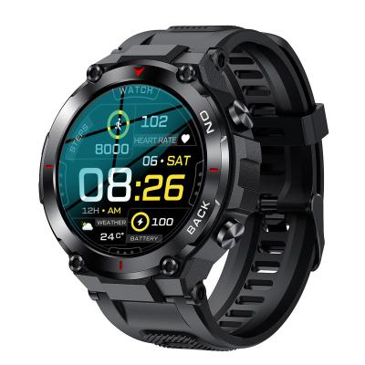 China Round Touch Screen Smartwatch K37 With GPS Tracker Heart Rate Blood Pressure Sport Smart Watch 2022 for sale