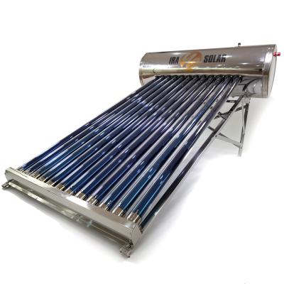 China Outdoor Warranty Non Pressure 200L Solar Water Heater With 20 Tubes For Home for sale