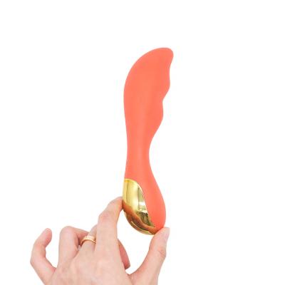 China 3.5 Hours Hot Selling Popular USB 8 Vibration Modes Keep Orgasms Triple Stimulation Design Handheld Vibrator for sale