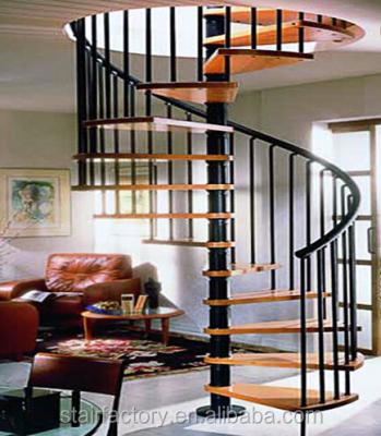 China Small Indoor Spiral Staircase, Used Indoor Stairs, Sniffing Wooden Staircase, TS-245 for sale