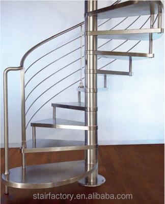 China Home House Prefab Spiral Staircase, 304 Stainless Steel Spiral Staircase, Indoor Stairs, TS-241 for sale