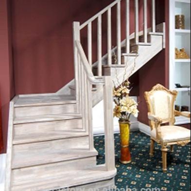 China Hotel European fashion solid wood staircase, beech, rubber stairs, L-472 for sale