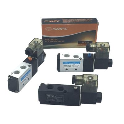 China Factory High Quality 5 Way Solenoid Valve Air Flow Control Valve 4V210-08 G1/4 NPT 1/4 Pneumatic Component Valve 4V Series for sale