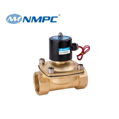 China Normally Closed Brass Size 2W500-50Series 2/2 General Way 12V 110V 24V 220V Big 2 Inch Water Solenoid Valve for sale