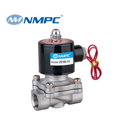 China Water Shut Off 2S160-15 G1/2 230V Solenoid Valve Stainless Steel Valve SS304 SS316 Water Valve for sale