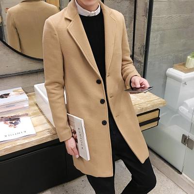 China Viable Men Winter Ditch Slim Fit Long Coats New Fashion Outwear Casual Long Jackets Overcoats for sale