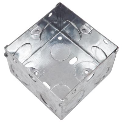 China For HOT Selling BS 1 Strip Metal Electrical Or Construction Single Electrical Box / Junction Box Switch Box for sale