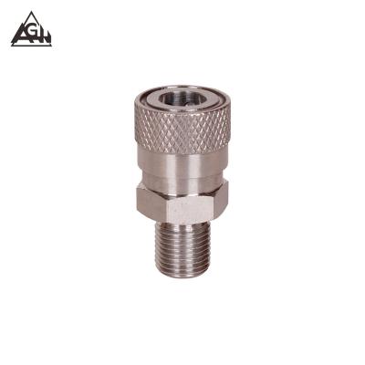 China PCP Pump Paintball Diving Compressor 8MM High Pressure Filling STAINLESS STEEL Fit Female Quick Connect To Male Threads 8mm for sale