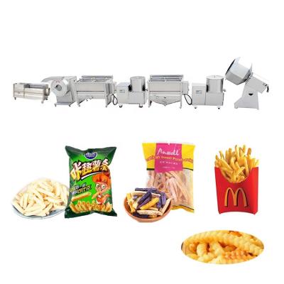 China French Fries Making Snack Processing Machine Automatic Potato Chip Frying Production Line for sale