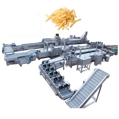 China French Fries Making Multifunctional Fresh Cassava Chips Quick Freezing Potato Strips Line for sale