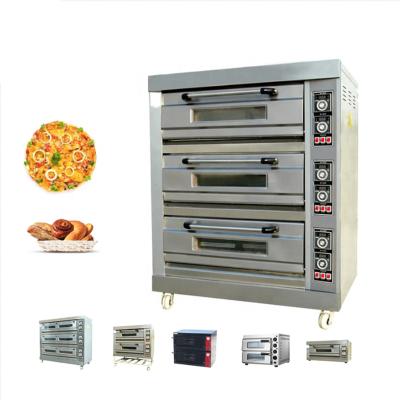 China Snack Factory Breakfast Shop Stainless Steel Donuts Pasta Noodle 6 Trays Oven for sale