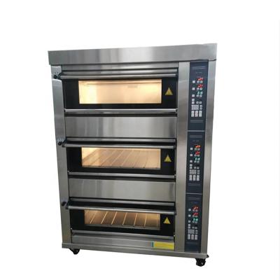 China Automatic Snack Factory Baguette 6 Trays Oven Biscuits Pizza Oven For Sale for sale