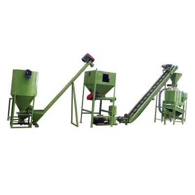 China Farms 1Ton/h Animal Feed Pellet Making Machine Production Line for sale