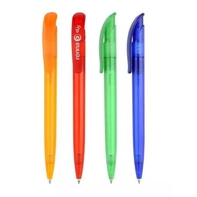 China Promotional Pen Simple Smooth Design Plastic Ball Pen for sale