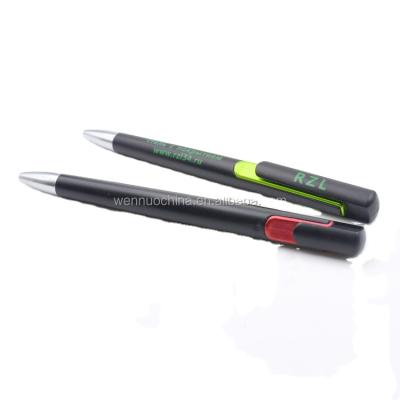 China Promotional Push Action Pen Gift Plastic Business Quiet Professional Pen With Custom Logo for sale