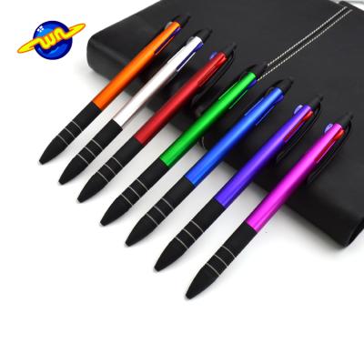 China Pen Personalized Business Multifunction promotional 3 colors fill ink pen with stylus for sale