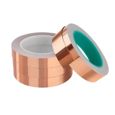 China Heat-Resistant Single Sided 2mm Copper Tape EMI Self Adhesive Copper Foil Tape for Mobile Phone Insulating Shielding Material for sale