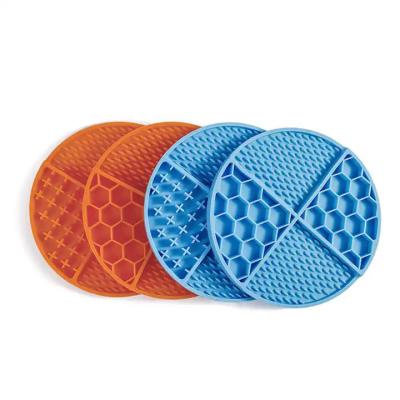 China Sustainable Custom Silicone Mat Dog Lick Mat With Suction Cup slow feeder dog licky mat for dogs for sale