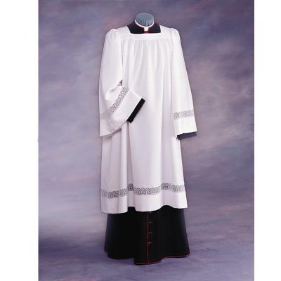 China Church Wear Vintage White SURPLUS Wide LACE , Priest Vestments Church Clergy Clothing for sale