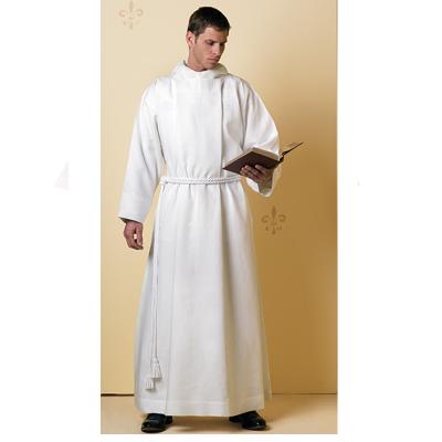 China Modern Luxury Church Ceremonial Wear Adult 100% Polyester Baptismal Church Robe Baptismal Alb for sale