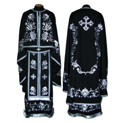 China Church wear red face vestment satin striped Catholic embroidered humeral vestment for sale