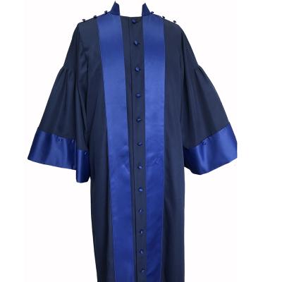 China Modern Luxury Custom Made Blue Judge Robe Toga Robe for sale