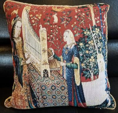 China Jacquard OEM Belgium Tapestry Cushion Chinese Wholesale Customize for sale