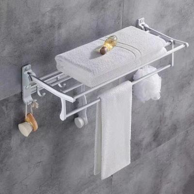 China With Hook Bathroom Towel Double Stretch Metal Online Hot Selling Wall Mounted Towel Rack With Hook for sale