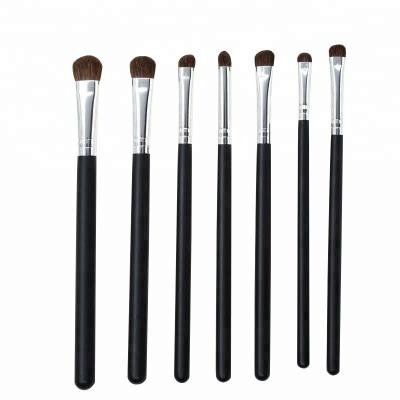 China Angular Blush Wholesale Eye Shadow Eyeshadow Smoky Pony Hair Smudge Blending Makeup Brush Set for sale