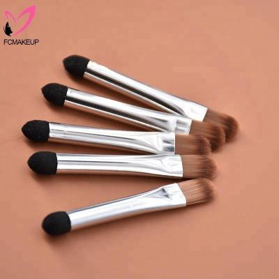 China Angular Blush Dual End Beauty Makeup Cosmetics Eyeshadow Sponge Applicator Brush for sale