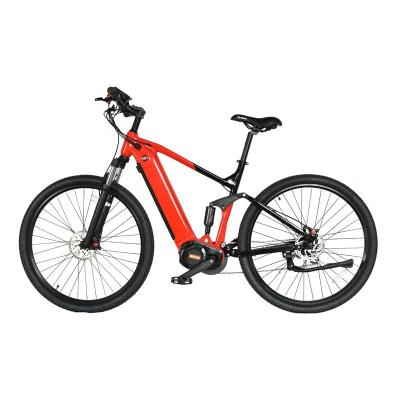 China USB 29' Inch Bafang M400 Mid Drive Electric Bicycle Ebike Electric Bike Full Suspension With Hide Battery for sale