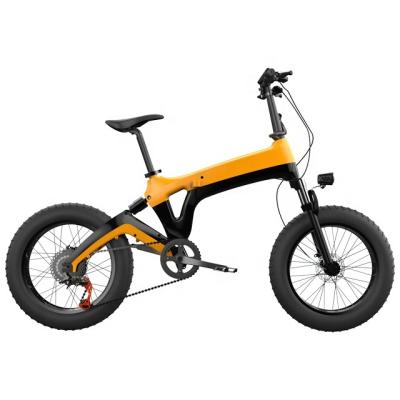 China Magnesium alloy fat 20 inch new ebike ebike e bike 48V 500W electric folding magnesium folding frame for sale