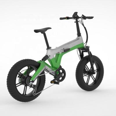 China Single Suspension Ebike 20*4.0 48V36V 14AH JUDOBIKE E Magnesium Alloy Full Bikes Foldable Electric Bicycle 500-1000W 7 Speed ​​Electric Bicycle for sale