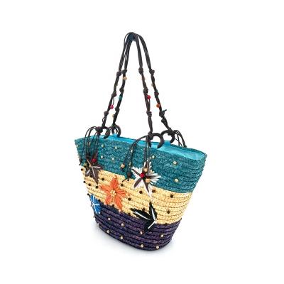 China Bali sweet beach summer style boho style handmade clutch weaving ladies pinch handbags women straw wholesale handwoven tote bag for sale