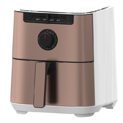 China Selling Household 5L Hot Air Airfryers Hot Air Fryer 110v 220v 230v Electric Light Silk Base Body Stainless Steel With 5L Large Capacity for sale