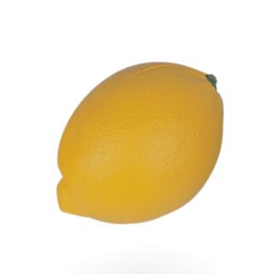 China Squeeze Balls Promotion Customized Logo Stress Toy PU Foam Lemon Stress Ball for sale