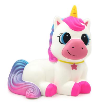 China Funny Educational Toy 25cm Elephant Squishy Animal Toys Slow Rising Best Quality Unicorn Horse Squishy Toys For Children for sale