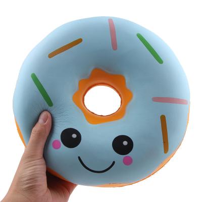 China Toy Simulation Food Toy Squishy Educational Funny Sniffed Slow Rising Kawaii Smiley Donut Squishy Kids Toys For for sale